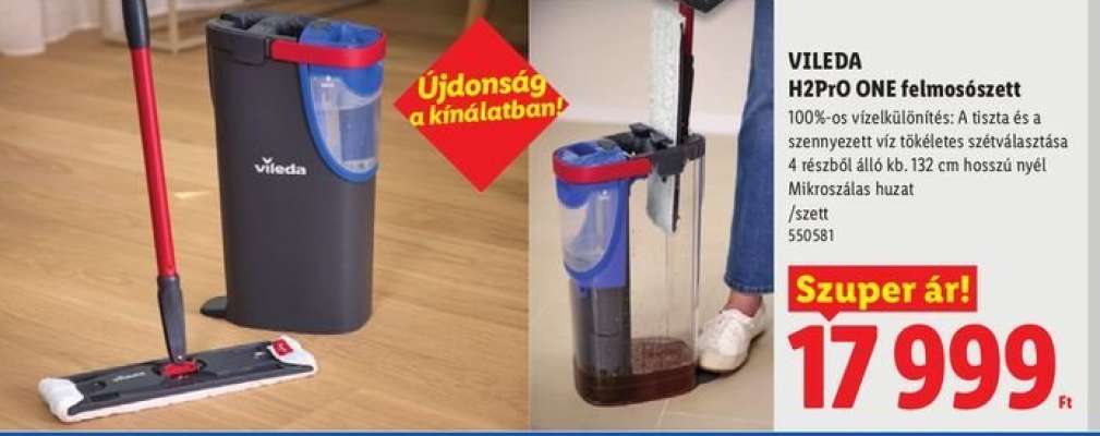 VILEDA H2PrO ONE felmosószett