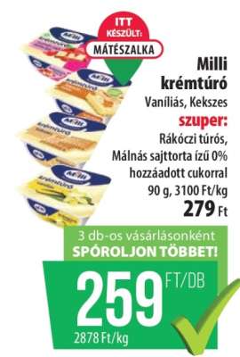 MILLI﻿﻿ Krémtúró