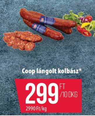 Coop lángolt kolbász