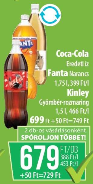 Coca-Cola, Fanta, Kinley