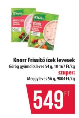 Knorr Frissítő ízek levesek