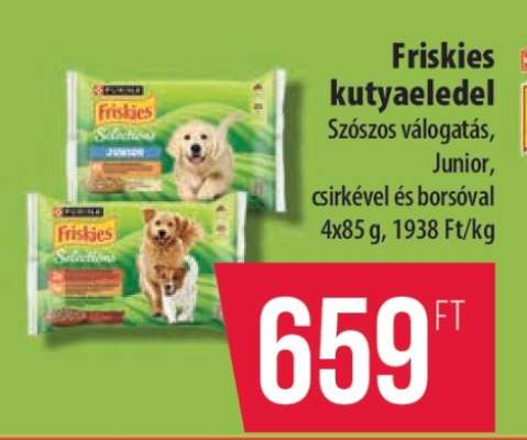 Friskies kutyaeledel