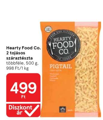 Hearty Food Co. 2 tojásos száraztészta