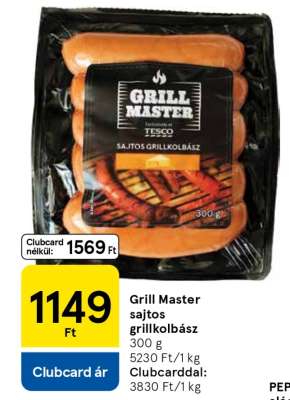 Grill Master sajtos grillkolbász