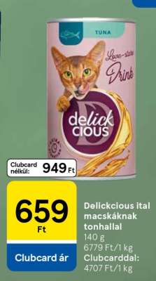 Delickcious ital macskáknak tonhallal