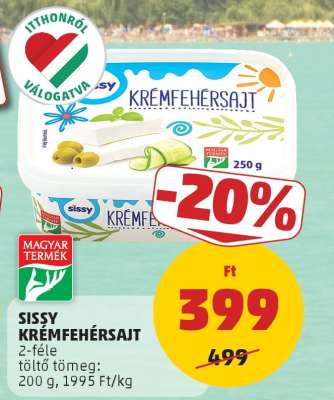 Sissy Krémfehérsajt