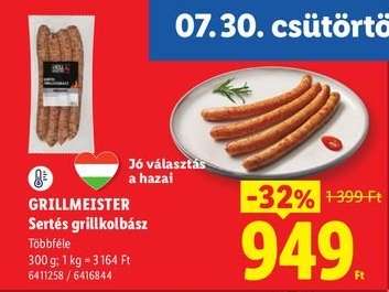 GRILLMEISTER Sertés grillkolbász