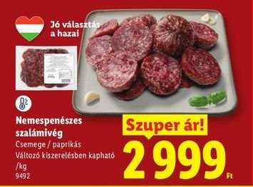 Nemespenészes szalámivég