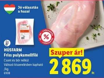 HÚSFARM Friss pulykamellfilé