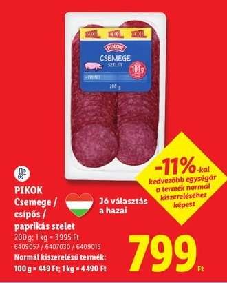 PIKOK Csemege / csípős / paprikás szelet