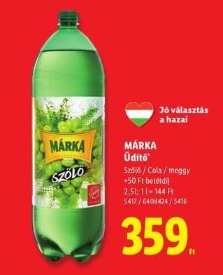 MÁRKA Üdítő