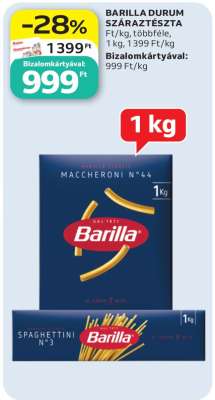 Barilla durum száraztészta