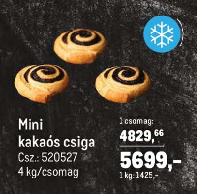 Mini kakaós csiga