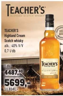 TEACHER'S Highland Cream Scotch whisky