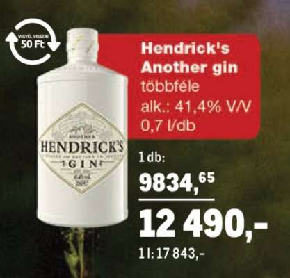 Hendrick's Another gin