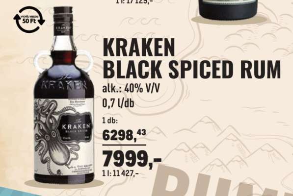 KRAKEN BLACK SPICED RUM
