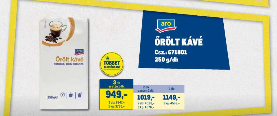 aro ŐRÖLT KÁVÉ