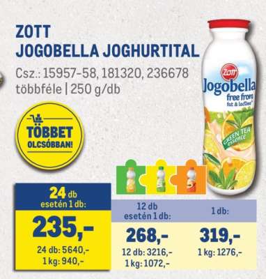 Zott Jogobella joghurtital