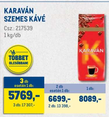 KARAVÁN SZEMES KÁVÉ