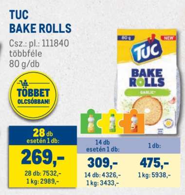 Tuc Bake Rolls