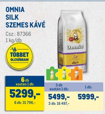 Omnia Silk szemes kávé