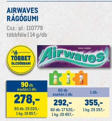 AIRWAVES Rágógumi