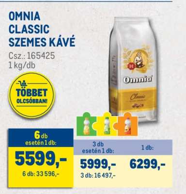 OMNIA CLASSIC SZEMES KÁVÉ