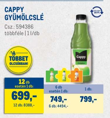 Cappy gyümölcslé