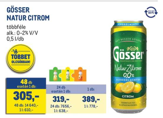 GÖSSER NATUR CITROM