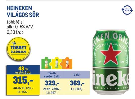 HEINEKEN Világos sör