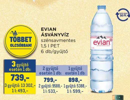 EVIAN ásványvíz