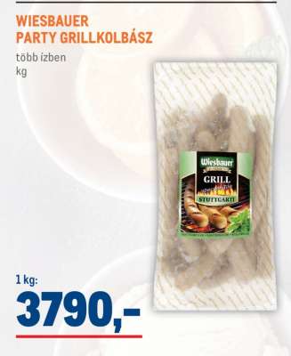 WIESBAUER PARTY GRILLKOLBÁSZ