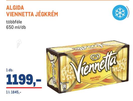 ALGIDA VIENNETTA JÉGKRÉM