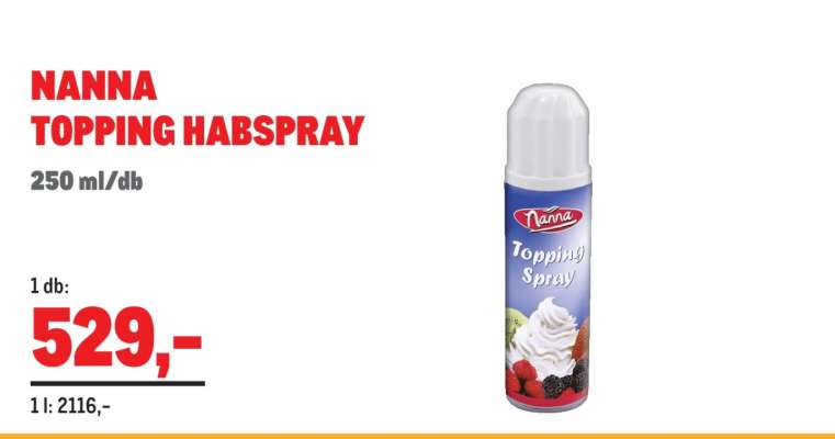Nanna Topping Habspray