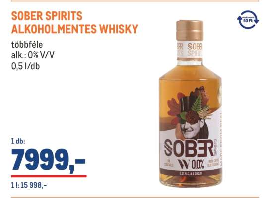 SOBER SPIRITS ALKOHOLMENTES WHISKY