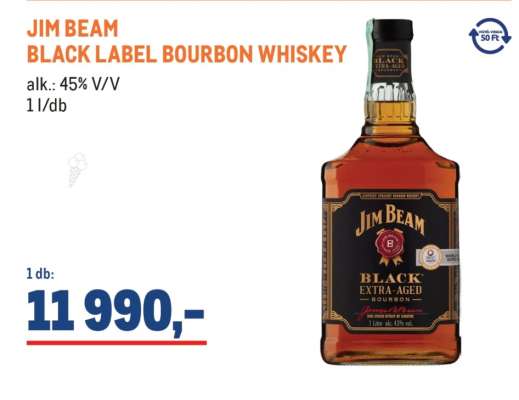JIM BEAM BLACK LABEL BOURBON WHISKEY