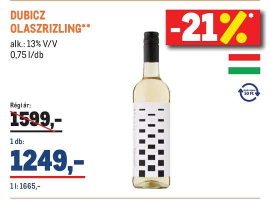 DUBICZ Olaszrizling