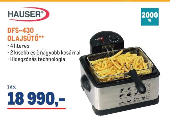 HAUSER DFS-430 OLAJSÜTŐ