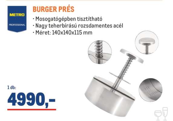 METRO PROFESSIONAL BURGER PRÉS