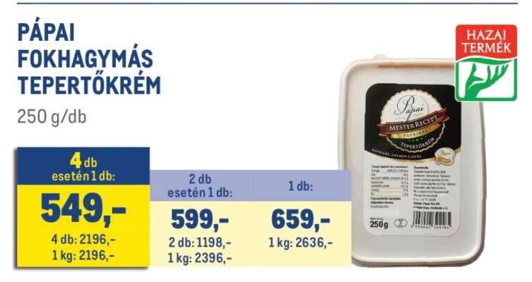 Pápai fokhagymás tepertőkrém