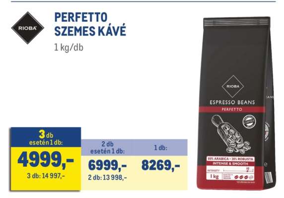 RIOBA PERFETTO SZEMES KÁVÉ
