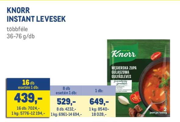 KNORR INSTANT LEVESEK