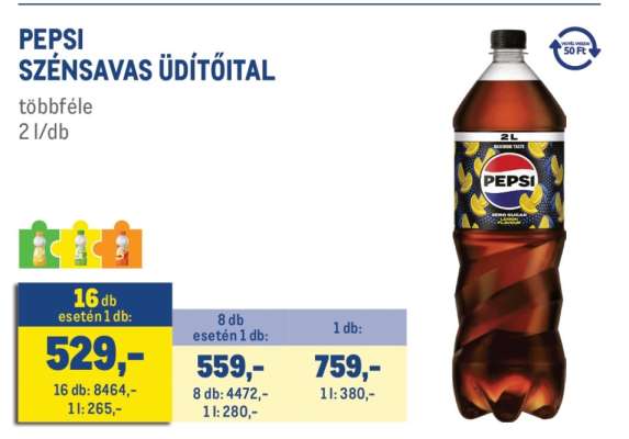 Pepsi szénsavas üdítőital