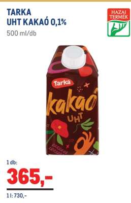 TARKA UHT KAKAÓ 0,1%