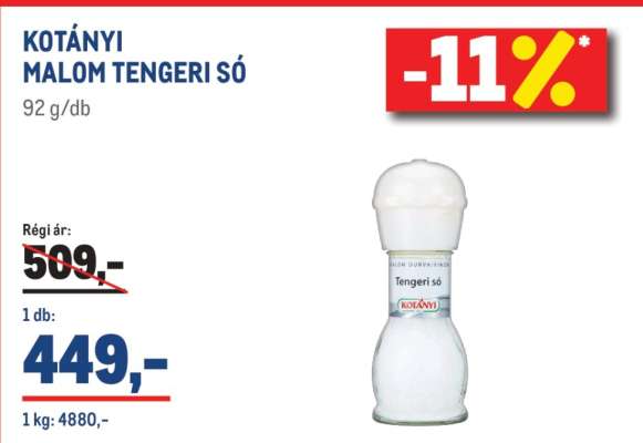 KOTÁNYI MALOM TENGERI SÓ