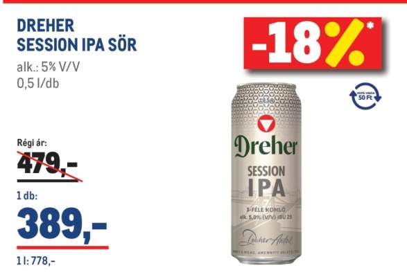 Dreher Session IPA sör