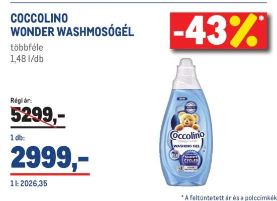COCCOLINO WONDER WASHMOSÓGÉL