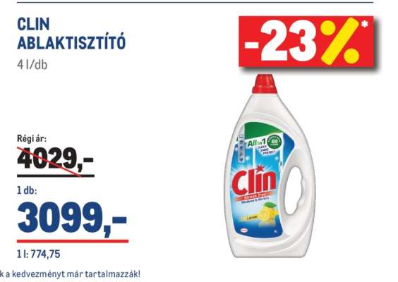 Clin ablaktisztító