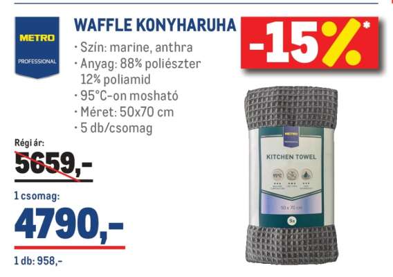 METRO PROFESSIONAL WAFFLE KONYHARUHA