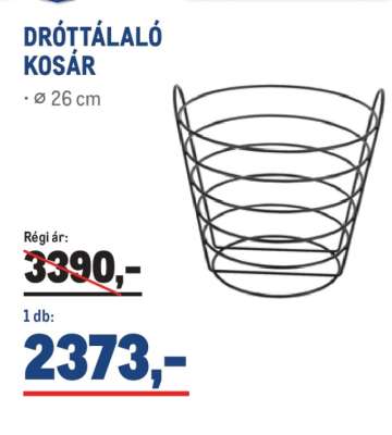 DRÓTTÁLALÓ KOSÁR